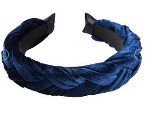 Lois Midnight Blue Velvet Hairband