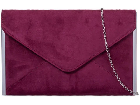 Bobbi Burgundy Clutch