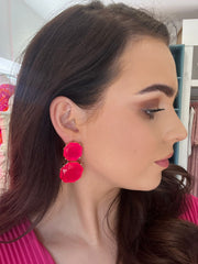 Out On The Town Pink Earrings