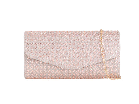 Bebe Rose Gold Clutch