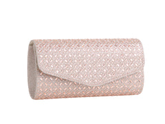 Bebe Rose Gold Clutch