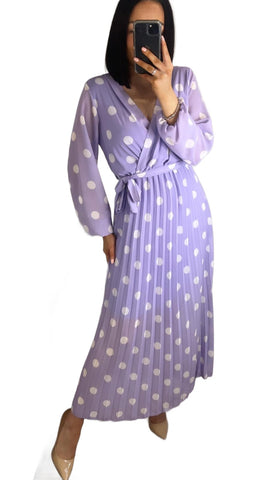 Lilac Dotty Dress