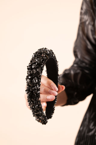 Beatrice Black Hairband