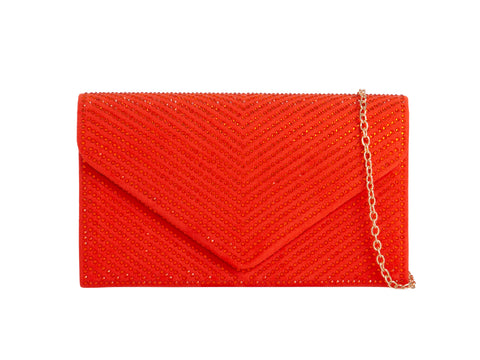 Orange Sparkle Clutch