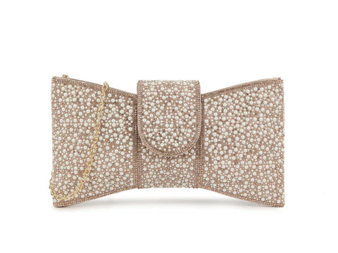Pear Bow Champagne Clutch