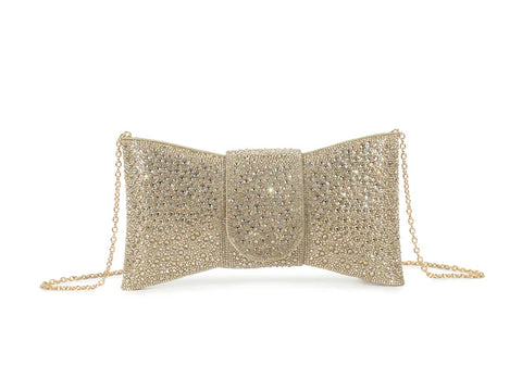 Bling Bow Champagne Clutch