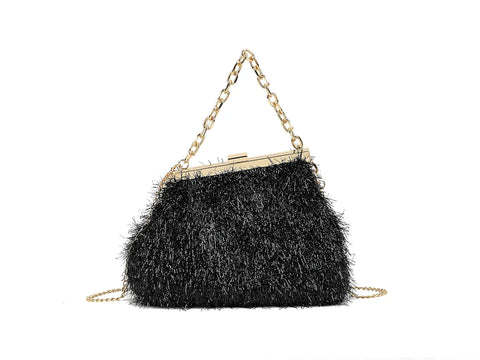 Foley Black Clutch