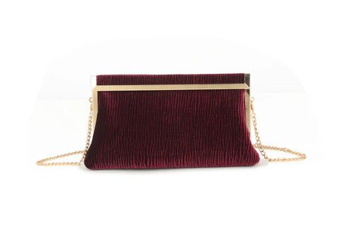 Burgundy Ab Fab Clutch