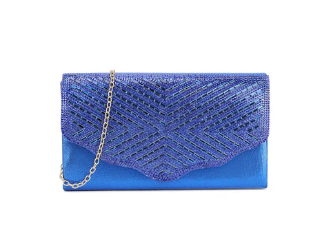 Royal Blue Shimmer Clutch