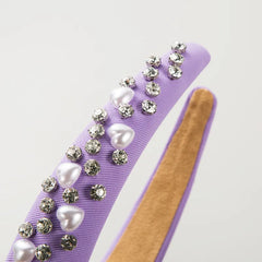 Pearl Heart Lilac Hairband