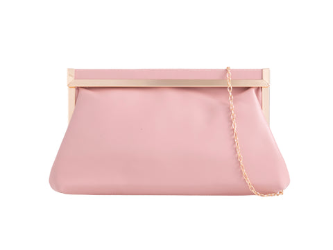 Monroe Pink Clutch