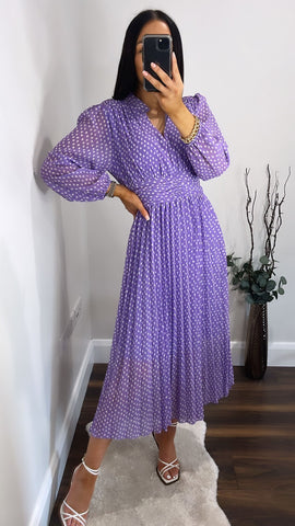 Pretty Woman Lilac  Dress