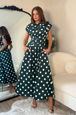 Betty Green Polka Dot