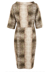 Bronagh Snakeskin Print Dress