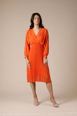 Eleanor Orange Dress