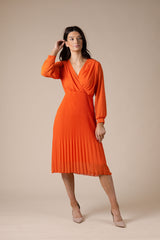 Eleanor Orange Dress