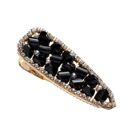 Gold Black Stone Clip