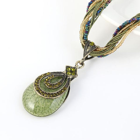 Saffie Green Necklace