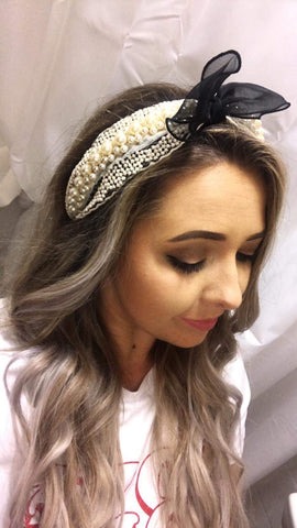 Hannah Pearl Lace Hairband